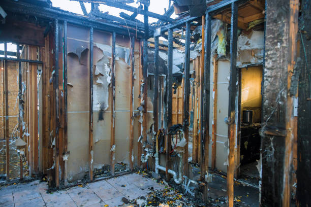 Professional Fire Damage Restoration technician working in Halethorpe, MD